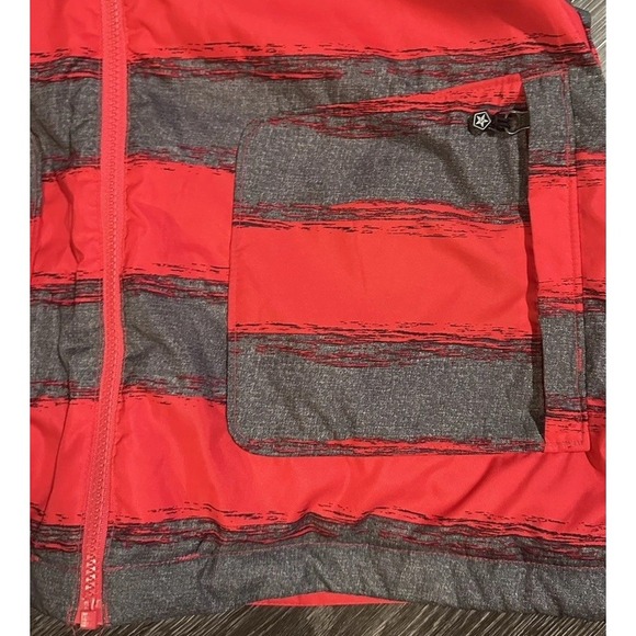 Sessions Terrain Recco Womens Sz XL Red Gray Stripe Jane Heather Snowboard Coat - Picture 3 of 16